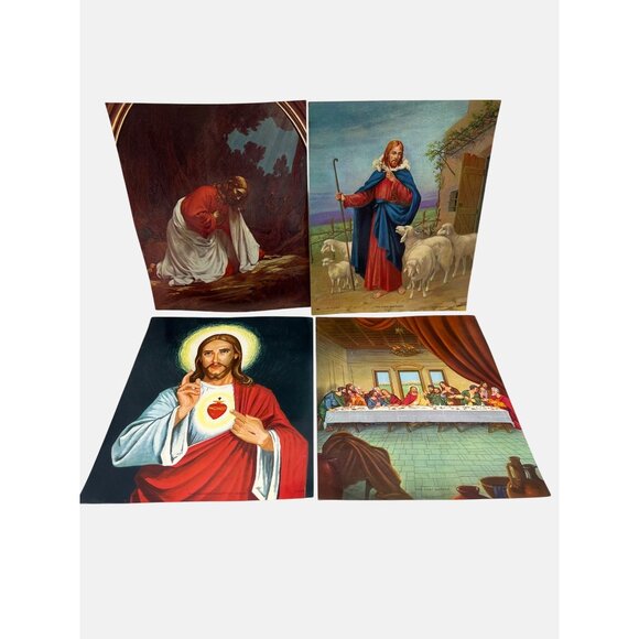 Vintage 1961 Embossed Calendar Page Samples Lithograph Prints & Cardboard Fan - Picture 5 of 6